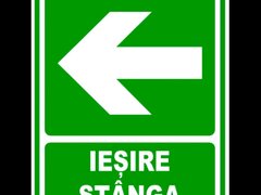 Indicator de salvare iesire in stanga